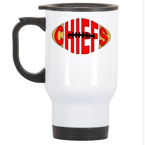 Kansas City Football Logo Fan KC Stainless Steel Travel Mug