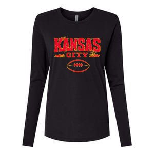 Kansas City Football Womens Cotton Relaxed Long Sleeve T-Shirt