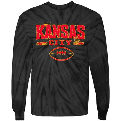 Kansas City Football Tie-Dye Long Sleeve Shirt