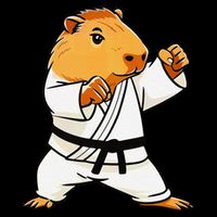 Karate Capybara Funny Martial Arts Mma V-Neck T-Shirt