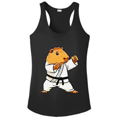Karate Capybara Funny Martial Arts Mma Ladies PosiCharge Competitor Racerback Tank