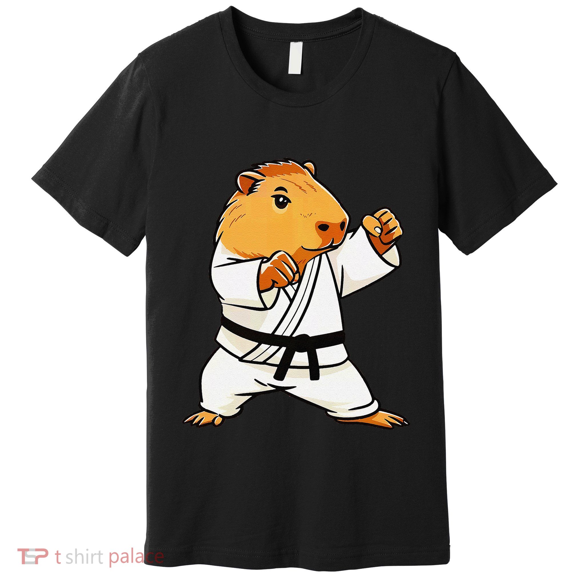 Karate Capybara Funny Martial Arts Mma Premium T-Shirt