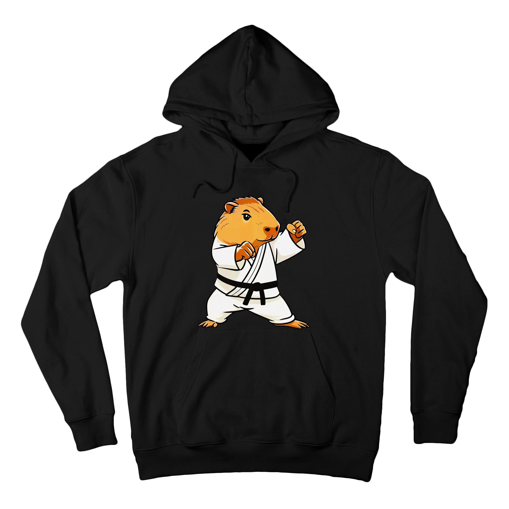 Karate Capybara Funny Martial Arts Mma Tall Hoodie