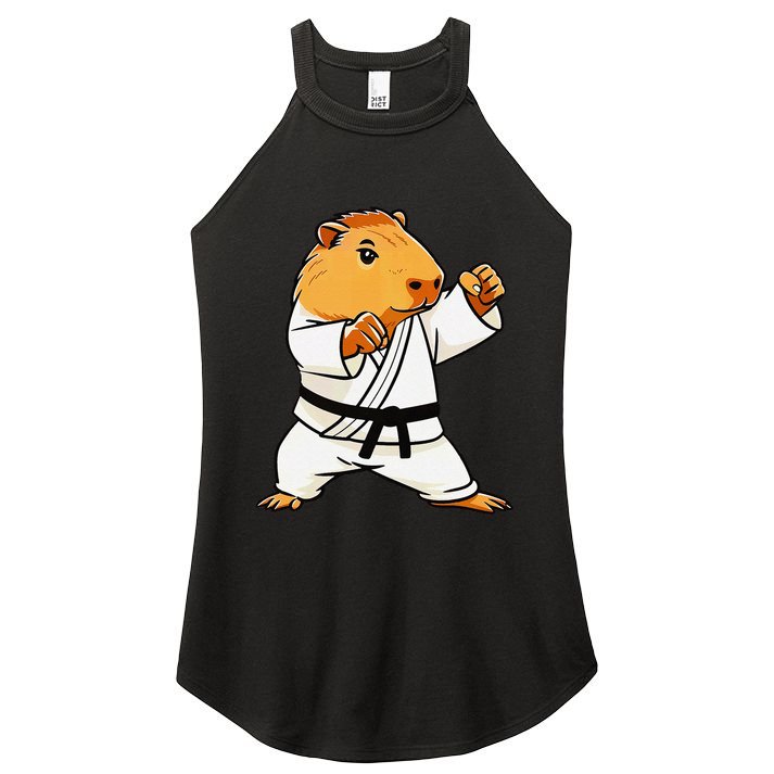 Karate Capybara Funny Martial Arts Mma Women's Perfect Tri Rocker Tank