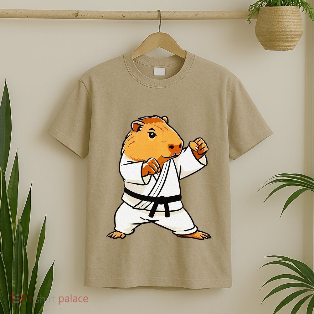 Karate Capybara Funny Martial Arts Mma T-Shirt