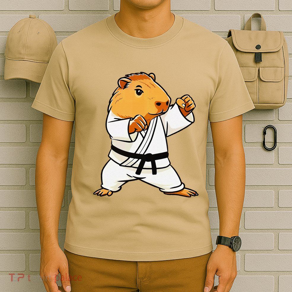 Karate Capybara Funny Martial Arts Mma T-Shirt