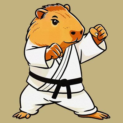 Karate Capybara Funny Martial Arts Mma T-Shirt