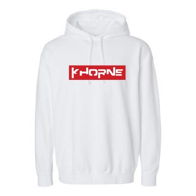 Khorne Chaos God Domination Garment-Dyed Fleece Hoodie