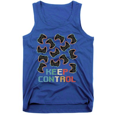 Keep Control Gamer Funny Video Game Lover Controller Gift Tank Top