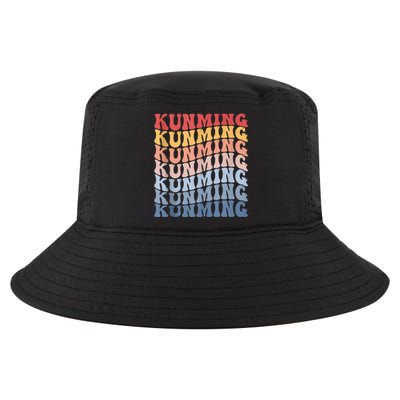 Kunming City Groovy Retro Cool Comfort Performance Bucket Hat