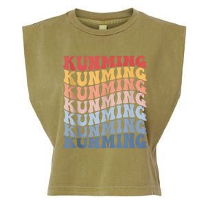 Kunming City Groovy Retro Garment-Dyed Women's Muscle Tee