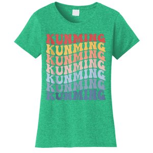 Kunming City Groovy Retro Women's T-Shirt