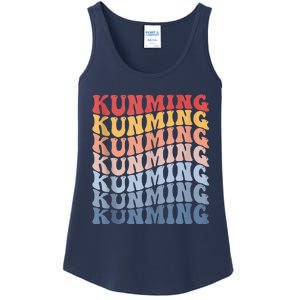 Kunming City Groovy Retro Ladies Essential Tank