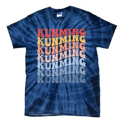 Kunming City Groovy Retro Tie-Dye T-Shirt