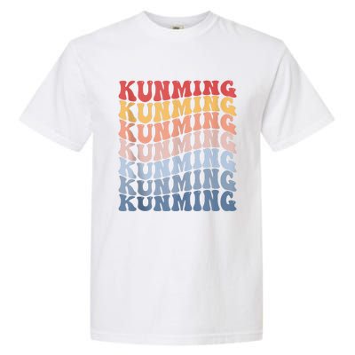 Kunming City Groovy Retro Garment-Dyed Heavyweight T-Shirt