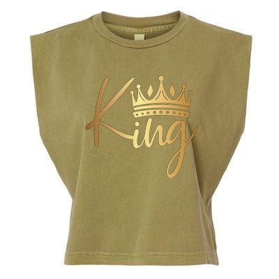 King Crown Gold funny birthday Garment-Dyed Women's Muscle Tee