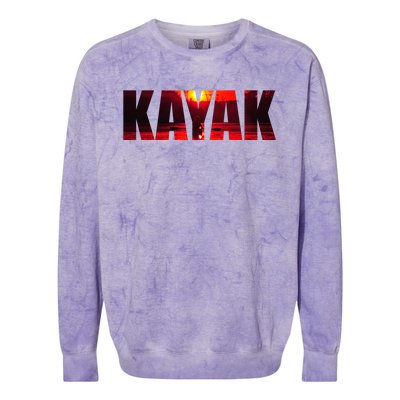 Kayak Cute Gift Colorblast Crewneck Sweatshirt