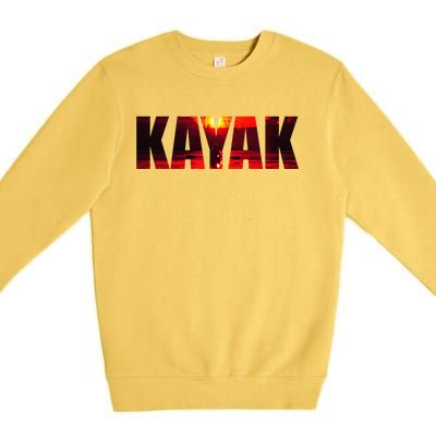 Kayak Cute Gift Premium Crewneck Sweatshirt