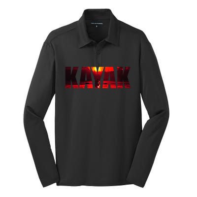 Kayak Cute Gift Silk Touch Performance Long Sleeve Polo