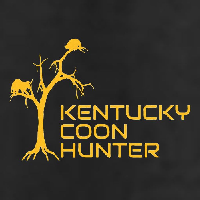 Kentucky Coon Hunter Fun Raccoon Hunting 7 Panel Mesh Trucker Snapback Hat