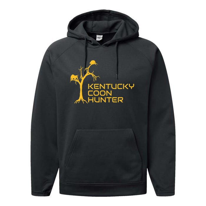 Kentucky Coon Hunter Fun Raccoon Hunting Performance Fleece Hoodie