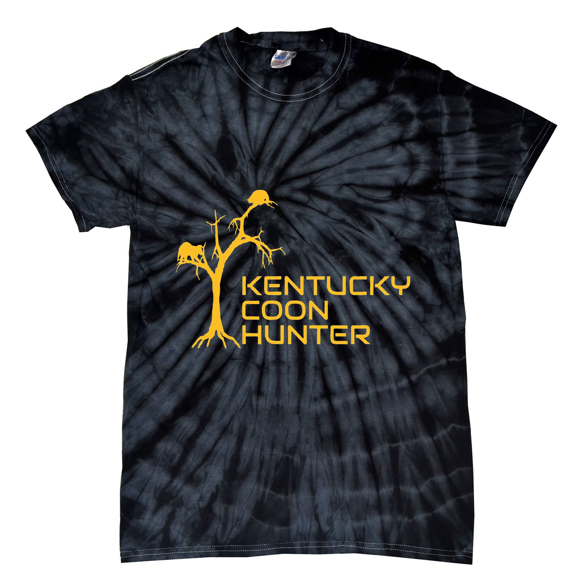 Kentucky Coon Hunter Fun Raccoon Hunting Tie-Dye T-Shirt