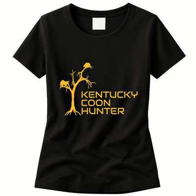 Kentucky Coon Hunter Fun Raccoon Hunting Womens T-Shirt