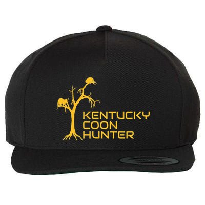 Kentucky Coon Hunter Fun Raccoon Hunting Wool Snapback Cap