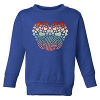 Knit Crocheter Heart Yarn Knitter Crocheting Lover Knitting Gift Toddler Sweatshirt