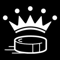King Crown Hockey Puck Funny For Player Coach Fan Drawstring Bag