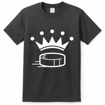 King Crown Hockey Puck Funny For Player Coach Fan T-Shirt