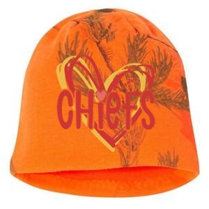 Kansas City Heart Kansas Football Kansas Lover Fan Kati - Camo Knit Beanie