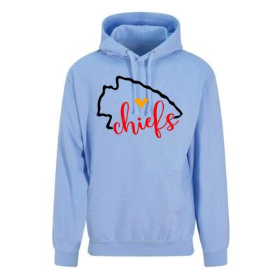 Kansas City Heart Kansas Football Kansas Lover Fan Unisex Surf Hoodie