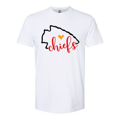 Kansas City Heart Kansas Football Kansas Lover Fan Softstyle® CVC T-Shirt