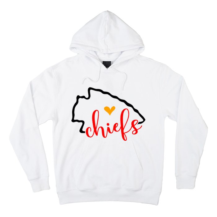 Kansas City Heart Kansas Football Kansas Lover Fan Hoodie