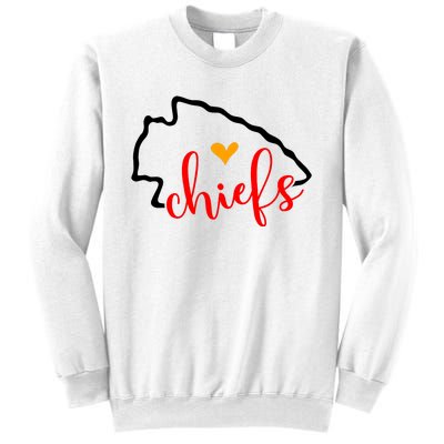 Kansas City Heart Kansas Football Kansas Lover Fan Sweatshirt