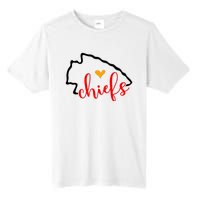 Kansas City Heart Kansas Football Kansas Lover Fan Tall Fusion ChromaSoft Performance T-Shirt