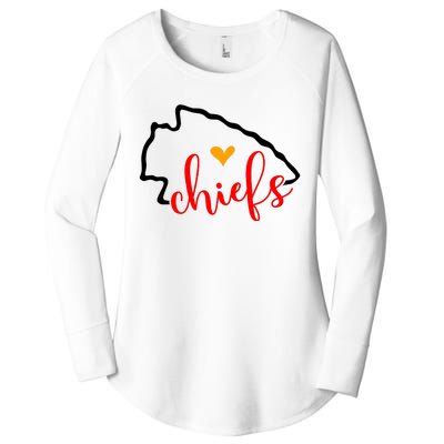 Kansas City Heart Kansas Football Kansas Lover Fan Women's Perfect Tri Tunic Long Sleeve Shirt