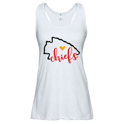 Kansas City Heart Kansas Football Kansas Lover Fan Ladies Essential Flowy Tank