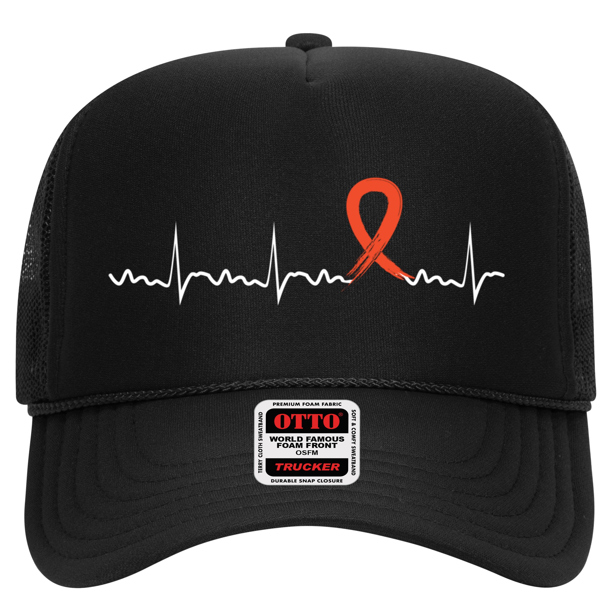 Kidney Cancer Heartbeat Kidney Cancer Awareness Ribbon Gift Hat