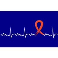 Kidney Cancer Heartbeat Kidney Cancer Awareness Ribbon Gift Bumper Sticker