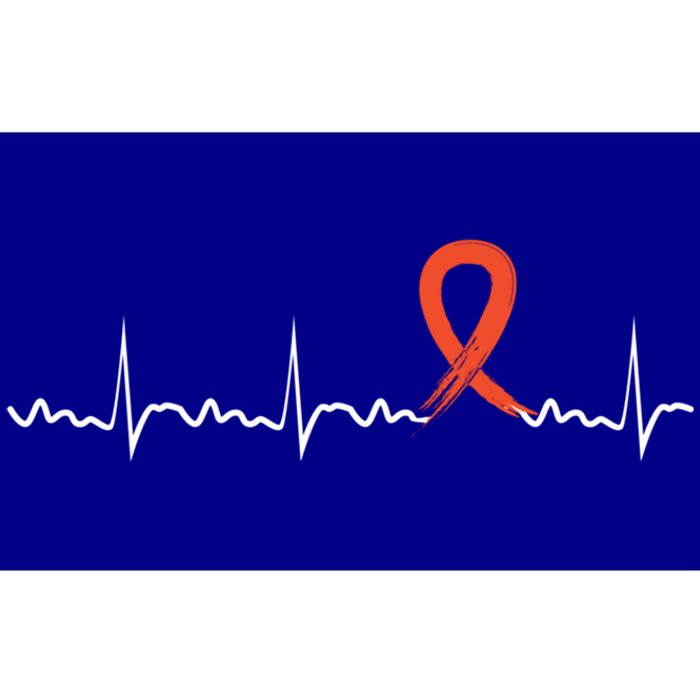 Kidney Cancer Heartbeat Kidney Cancer Awareness Ribbon Gift Bumper Sticker