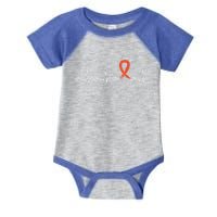 Kidney Cancer Heartbeat Kidney Cancer Awareness Ribbon Gift Infant Baby Jersey Bodysuit