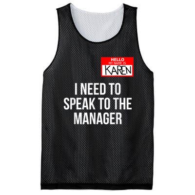 Karen Costume Halloween Can I Speak To The Manager Mesh Reversible Basketball Jersey Tank