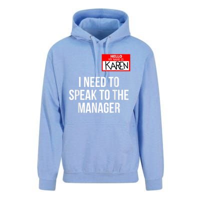 Karen Costume Halloween Can I Speak To The Manager Unisex Surf Hoodie