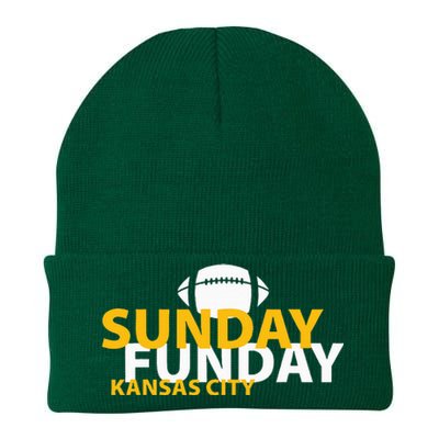 Kansas City Heart Pride Love Gift KC Sunday Funday Knit Cap Winter Beanie