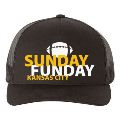 Kansas City Heart Pride Love Gift KC Sunday Funday Yupoong Adult 5-Panel Trucker Hat