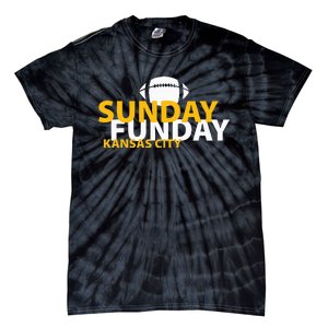 Kansas City Heart Pride Love Gift KC Sunday Funday Tie-Dye T-Shirt