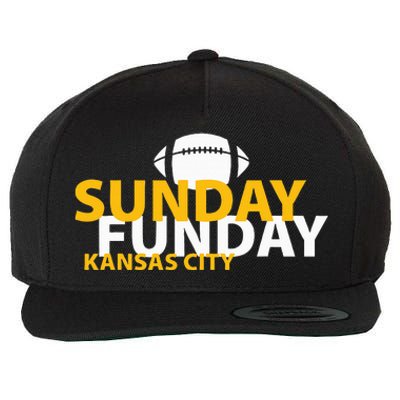 Kansas City Heart Pride Love Gift KC Sunday Funday Wool Snapback Cap