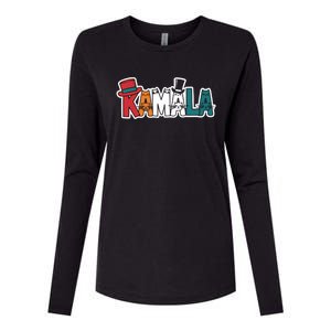 Kamala Cats Hats Fun Personalized Name Gift Womens Cotton Relaxed Long Sleeve T-Shirt